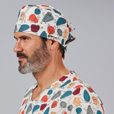 GORRO CIRUJANO TIRAS DIBUJOS