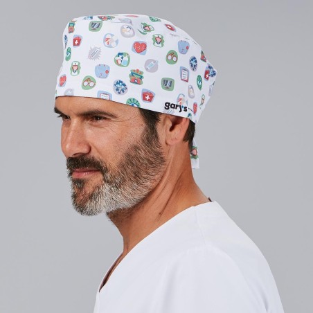 GORRO CIRUJANO TIRAS DIBUJOS
