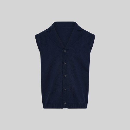 CHALECO CUELLO SOLAPA ABOTONADO HOMBRE