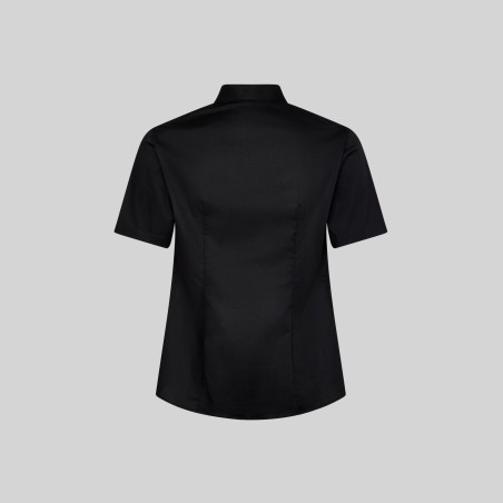Camisa mujer manga corta cuello mao elastán | Workers Uniformes
