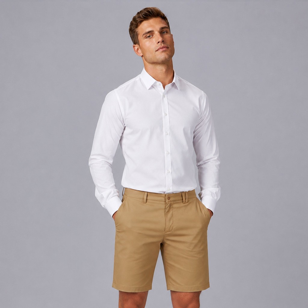 Bermuda Hombre Chino T400 | Uniforme Profesional | Workers Uniformes