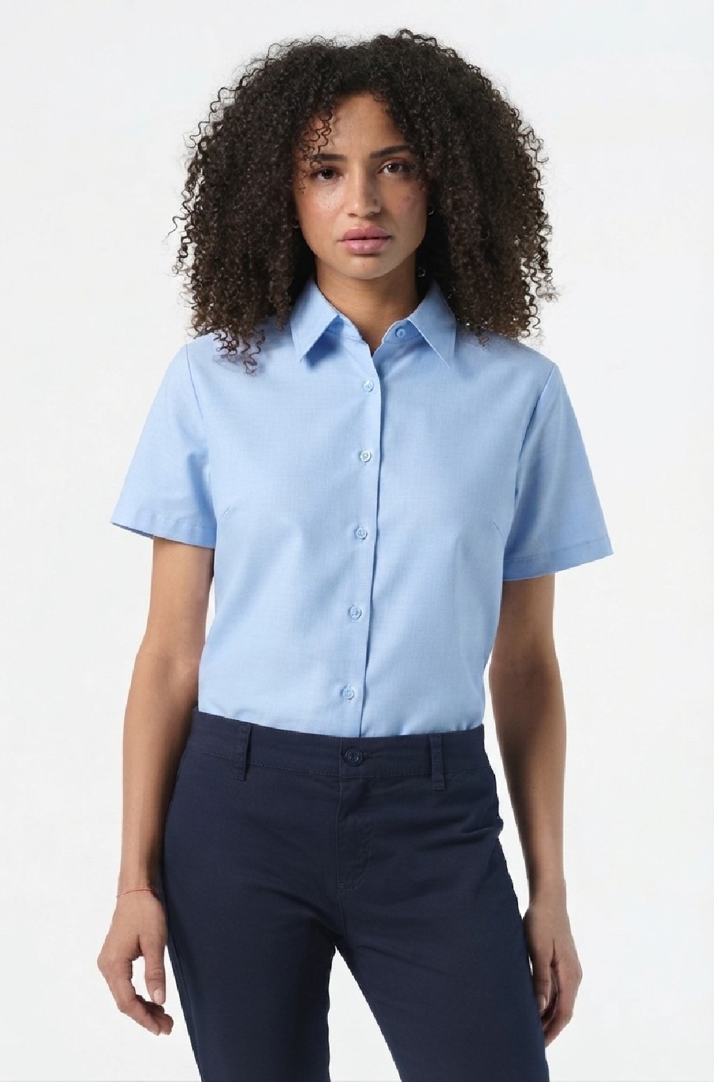 CAMISA OXFORD M/C MUJER