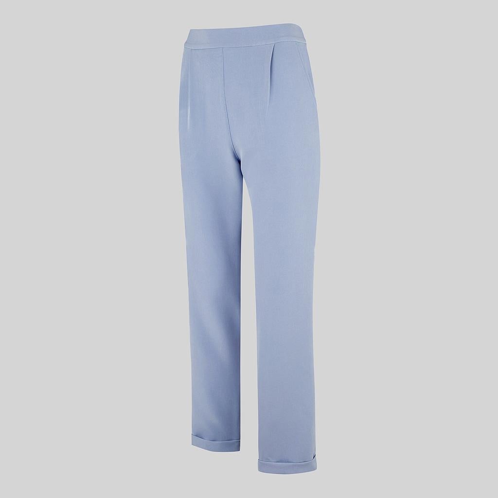 Pantalón mujer bielástico bajo vuelto | Workers Uniformes