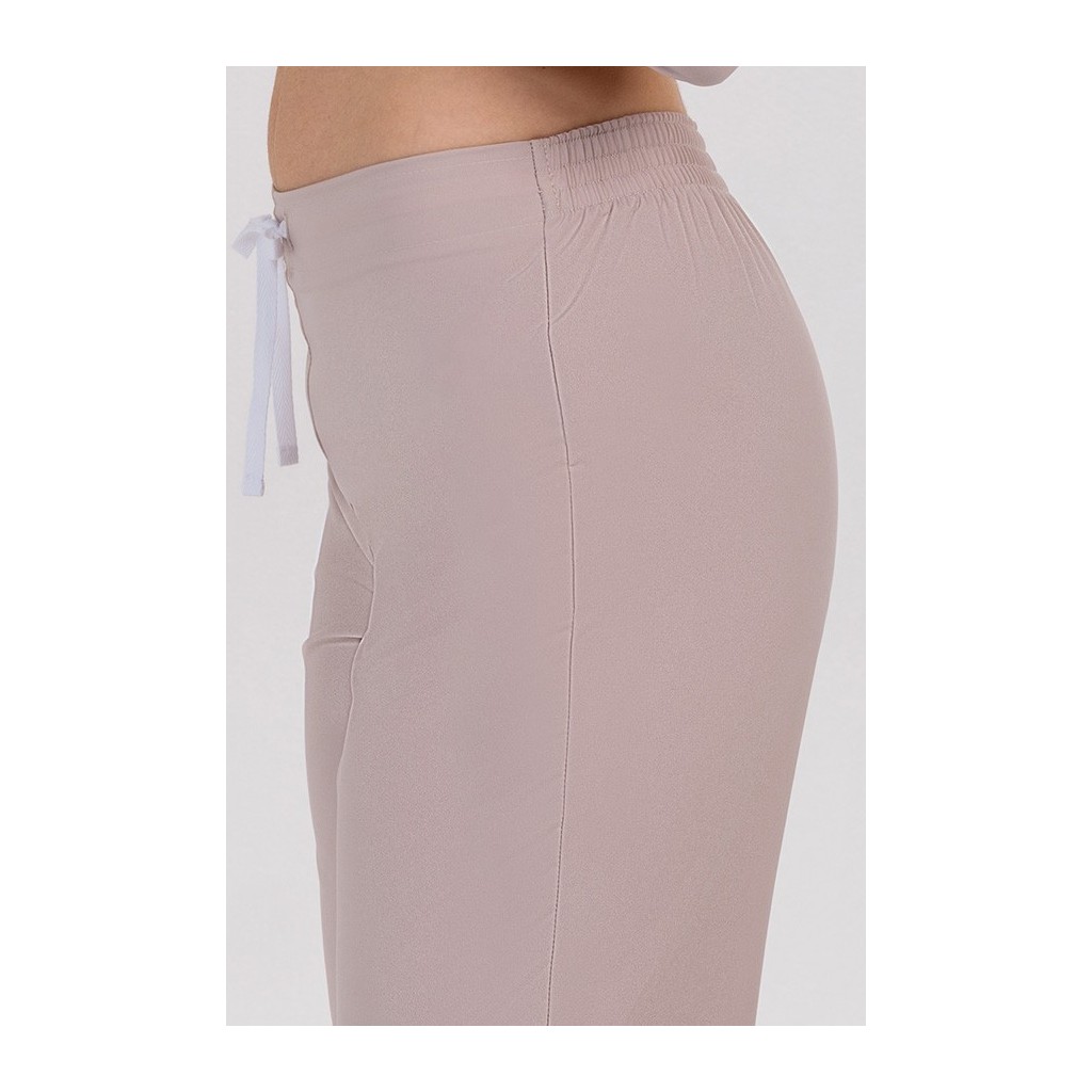 Pantalón mujer beige acampanado Dyneke | Workers Uniformes