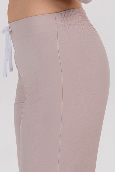 Pantalón mujer beige acampanado Dyneke | Workers Uniformes