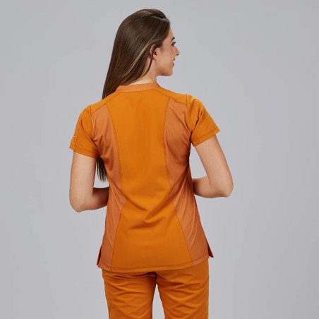 Blusa mujer Nancy cuello canalé | Workers Uniformes