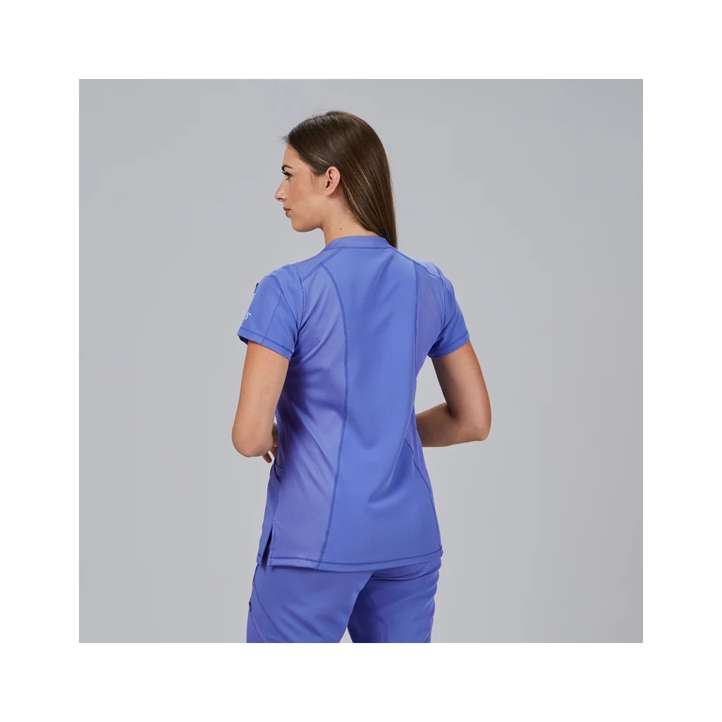 Blusa mujer Nancy cuello canalé | Workers Uniformes