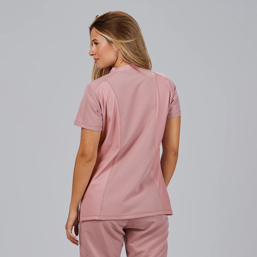 Blusa mujer Nancy cuello canalé | Workers Uniformes