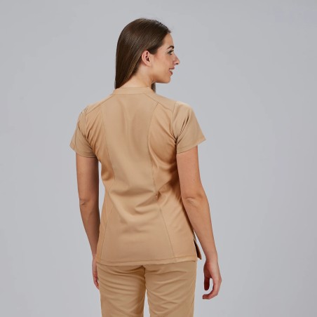 Blusa mujer Nancy cuello canalé | Workers Uniformes