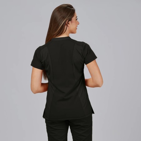 Blusa mujer Nancy cuello canalé | Workers Uniformes
