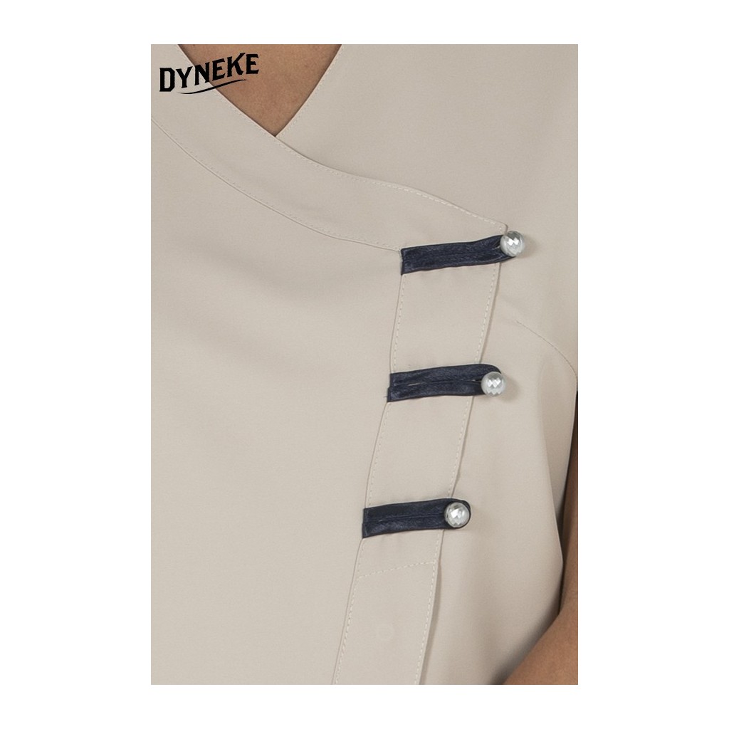 CHAQUETA PRESILLAS MICROFIBRA BEIGE
