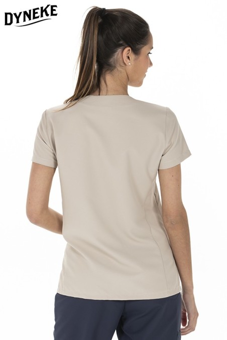 CHAQUETA PRESILLAS MICROFIBRA BEIGE